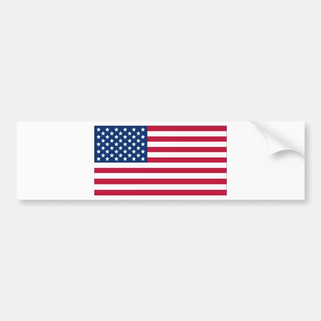 American Flag Bumper Sticker (Front)