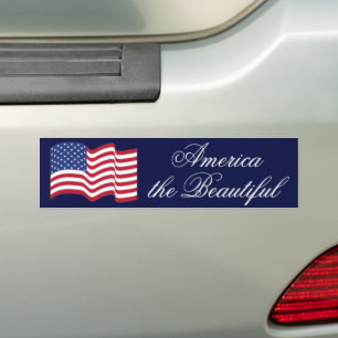 American Flag Bumper Sticker
