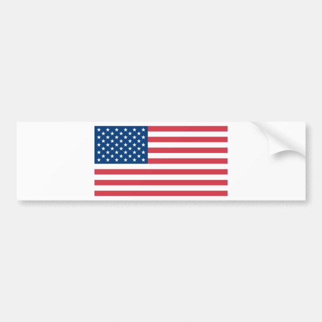 American Flag Bumper Sticker (Front)