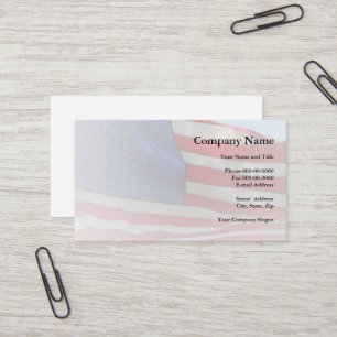 American Flag Business Card