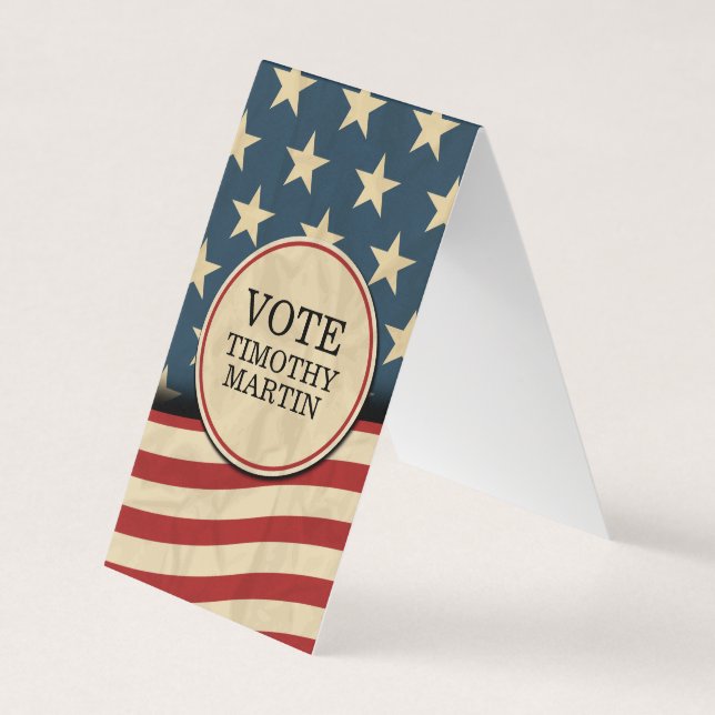 American Flag Business Card (Front)