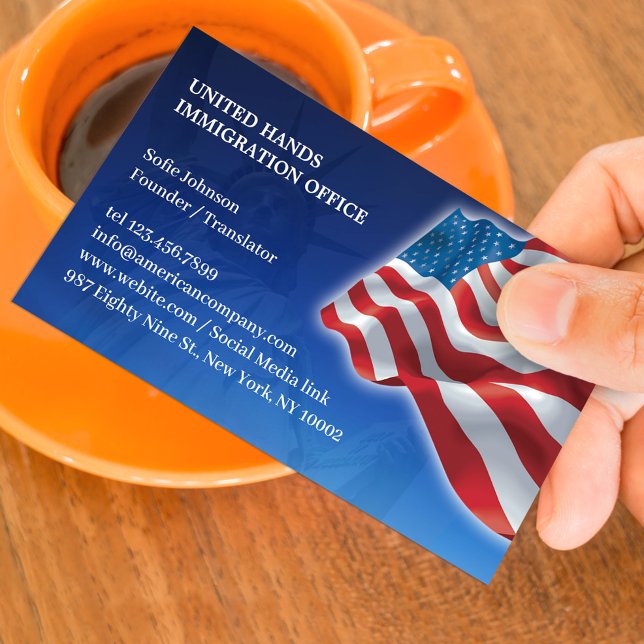 American Flag Business Card (Creator Uploaded)