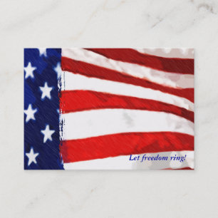 American Flag Business Card