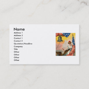 American Flag Business Card
