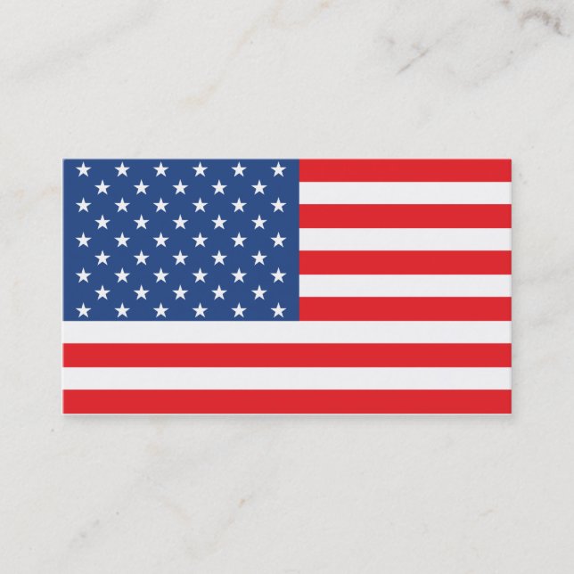 American Flag Business Card (Front)