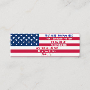 American Flag Business Card Example
