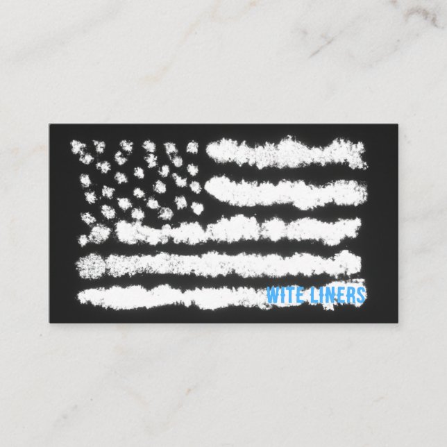 American Flag Business Cards (Front)