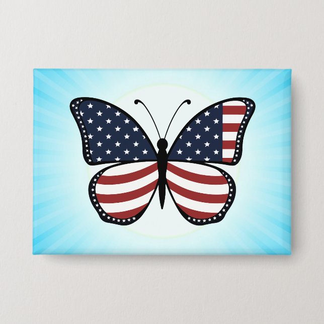 American Flag Butterfly Design-62615 (Front)