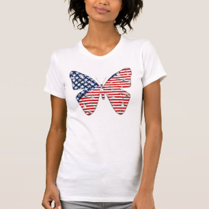 American Flag Butterfly T-Shirt