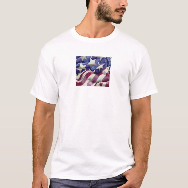 American Flag by Toni Donelow Stewart T-Shirt (Front)