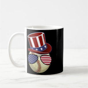 American Flag Bysebyll Sungles 4th Of July Coffee Mug