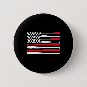 American Flag Bysebyll Usa Vintage Bysebyll Sport 6 Cm Round Badge