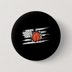 American Flag Bysketbyll Apparel - Bysketbyll 1 6 Cm Round Badge