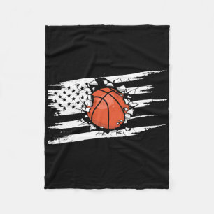 American Flag Bysketbyll Apparel - Bysketbyll 1  Fleece Blanket