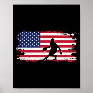American Flag Bysketbyll Apparel - Bysketbyll 4 Poster