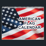 American Flag Calendar 2025<br><div class="desc">A wall calendar with American flag photos. Give a gift of America for Christmas! This calendar is set for year 2025 but you can change the year and months as you like. It has U.S. holidays. You can also change the holidays to countries listed in the drop down menu. Great...</div>
