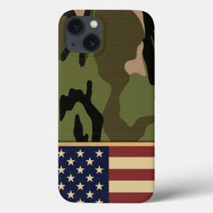 American Flag Camo iPhone 13 Case