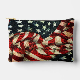 American Flag-Camouflage by Shirley Taylor Accessory Pouch