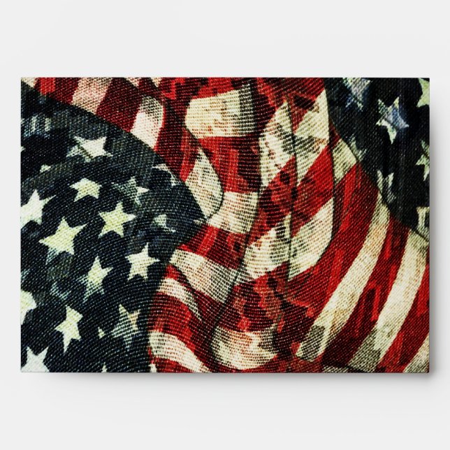American Flag-Camouflage by Shirley Taylor Envelopes (Front)