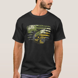 American Flag Camouflage Fishing T-Shirt