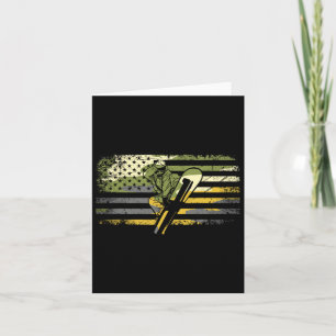 American Flag Camouflage Snowboarding Snowboarder  Card