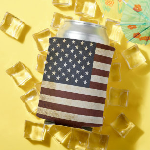 AMERICAN FLAG CAN COOLER
