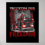 American Flag Canada Flag Freedom Convoy 2022 Poster<br><div class="desc">American Flag Canada Flag Freedom Convoy 2022 Trucker Driver Gift. Perfect gift for your dad,  mum,  papa,  men,  women,  friend and family members on Thanksgiving Day,  Christmas Day,  Mothers Day,  Fathers Day,  4th of July,  1776 Independent day,  Veterans Day,  Halloween Day,  Patrick's Day</div>