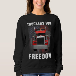 American Flag Canada Flag Freedom Convoy 2022 Truc Sweatshirt