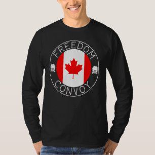 American Flag Canada Flag Freedom Convoy 2022 Truc T-Shirt