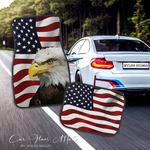 American Flag Car Mat
