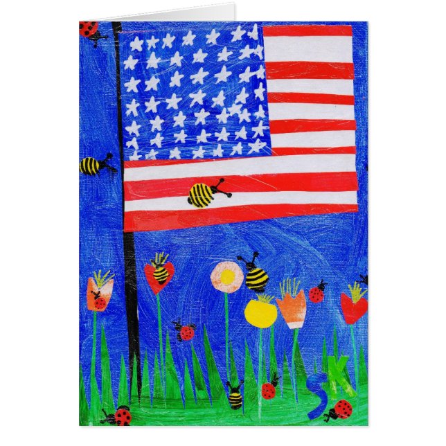 American Flag Card (Front)