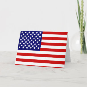 American flag card