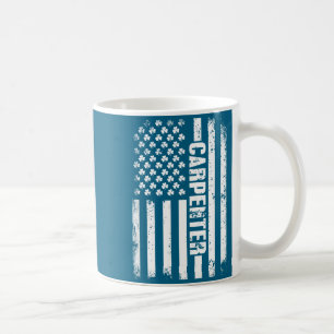 American flag carpenter st patricks day shamrock coffee mug