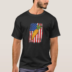 American Flag Carrot Farmers Love Growing Carrots T-Shirt