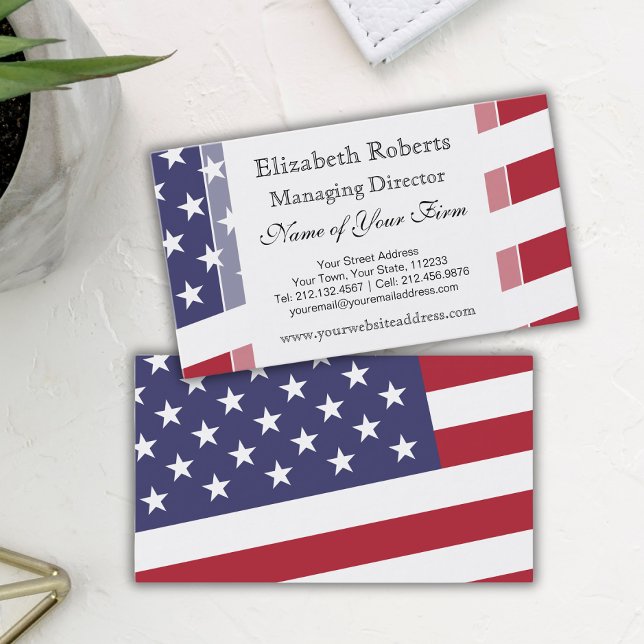 American Flag - Celebrate the USA Business Card (Creator Uploaded)