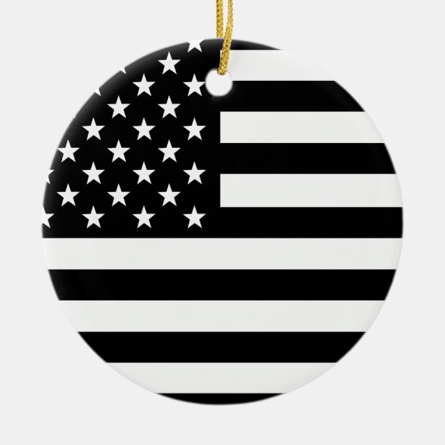 American Flag Ceramic Ornament (Front)