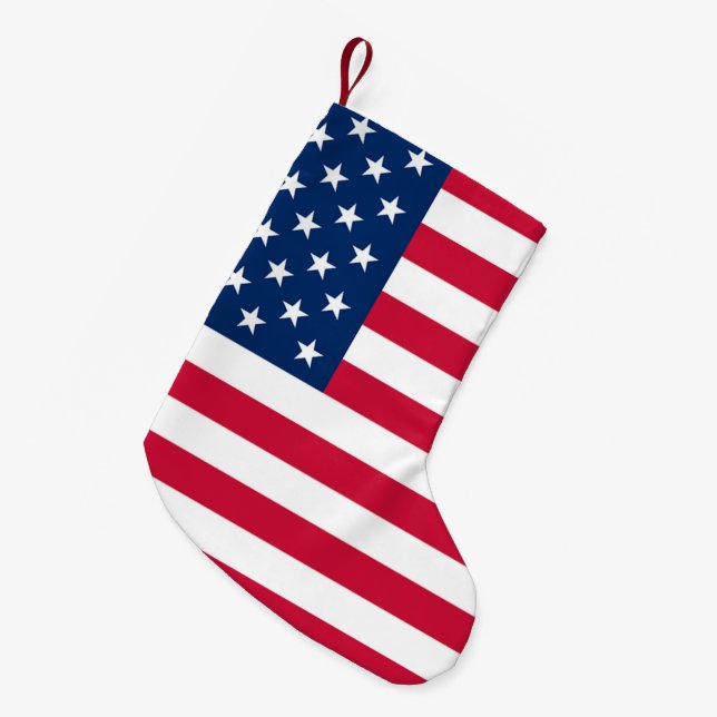 American Flag Christmas Stocking USA (Front (Hanging))