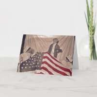 American Flag Circa 1890's Photograph and quote