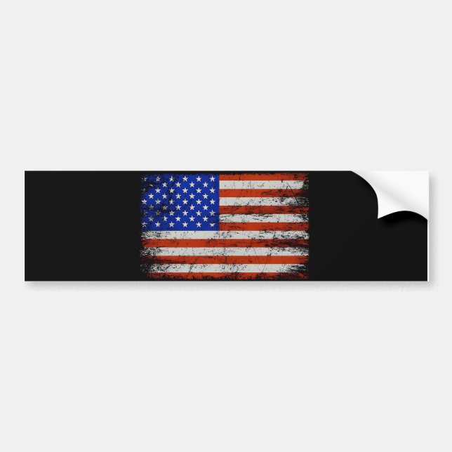 American Flag classic Bumper Sticker (Front)