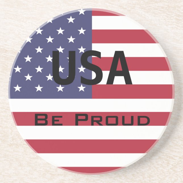 American Flag  Coaster (Front)