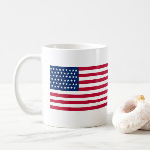 American flag coffee mug