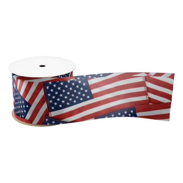 American Flag Collection Satin Ribbon (Spool)