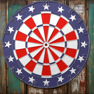 American Flag Colours Dartboard