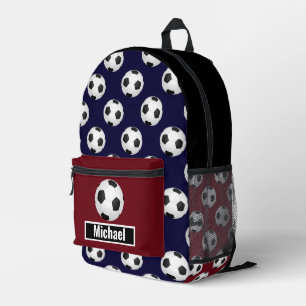American Flag Colours Soccer Boys Backpack