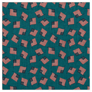   American Flag Composition 1 Fabric