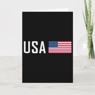 American Flag Cool Patriotic Men Women 4th Of July Card