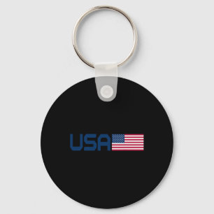 American Flag Cool Patriotic Men Women 4th Of July Key Ring
