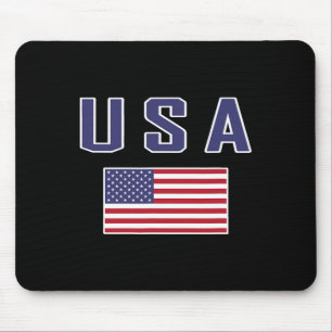 American Flag Cool Patriotic Usa Flags Men Women Mouse Pad