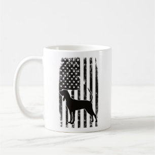 American Flag & Coonhound Coffee Mug