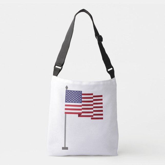 American flag crossbody bag (Front)